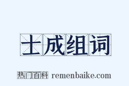 士成组词是什么意思的图片